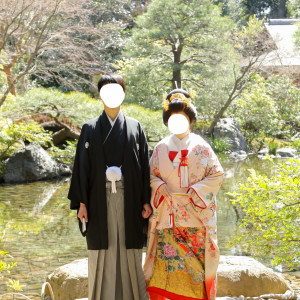 前撮りで訪れる庭園|698282さんの寒川神社の写真(2103291)