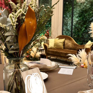 テーブルの装花|698315さんのアーヴェリール迎賓館(岡山)の写真(2108125)