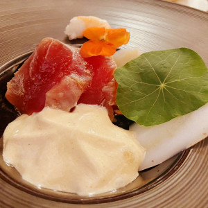 披露宴料理
彩々シーフードとポン酢のエスプーマ|698333さんのキャトルセゾン浜松の写真(2109867)