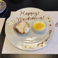 参加したブライダルフェアでのコース試食(デザート)