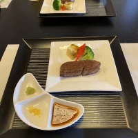 参加したブライダルフェアでのコース試食(お肉)