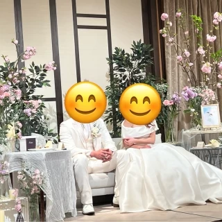 非常に華やかな高砂でした