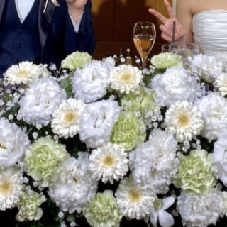 新郎新婦席の装花
