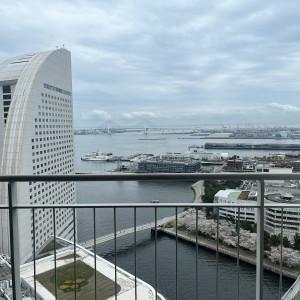 上層階の披露宴会場からの景色|698829さんの横浜ベイホテル東急の写真(2107435)