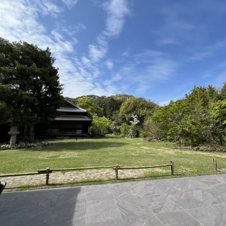 緑が素敵な庭園