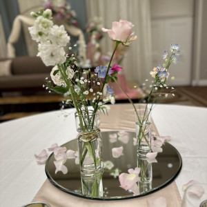 ゲストテーブル装花|699359さんのラ・スイート神戸オーシャンズガーデンの写真(2112132)