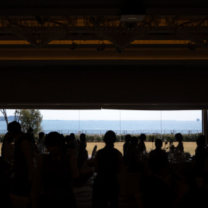 披露宴会場から望む一面の海|699359さんのラ・スイート神戸オーシャンズガーデンの写真(2112100)