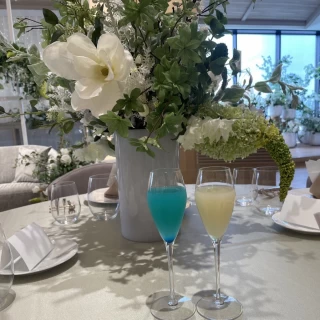 誕生石カラーのドリンクをいただきました！