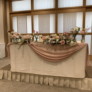 メインテーブル装飾|699416さんの神田明神 明神会館の写真(2112143)