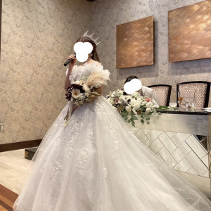 ドレスと生花|699623さんの百花籠（ひゃっかろう）- Neo Japanesque Wedding -の写真(2114607)