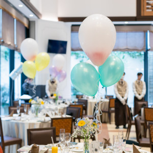 テーブルバルーン|699848さんのアルカンシエル luxe mariage 大阪（アルカンシエルグループ）の写真(2438791)