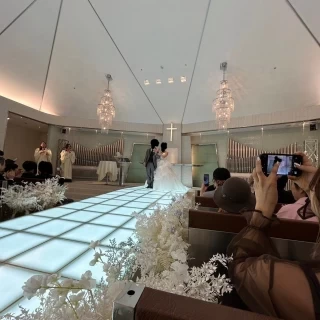 チャペルの時の写真です。