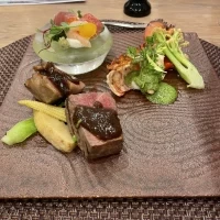 2種類のステーキ