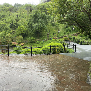 フラワーシャワーを行う場所|699965さんのホテル椿山荘東京の写真(2445760)