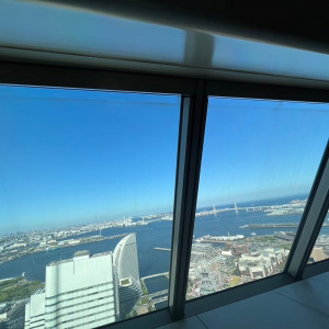 披露宴会場からの景色|700044さんの横浜ロイヤルパークホテル(横浜ランドマークタワー内）の写真(2199648)