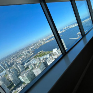 披露宴会場からの景色|700044さんの横浜ロイヤルパークホテル(横浜ランドマークタワー内）の写真(2199653)