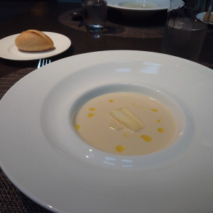 試食のスープとパンです|700071さんのストリングスホテル東京インターコンチネンタルの写真(2117545)