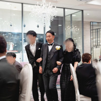新郎中座はお兄さん、お姉さんと行いました