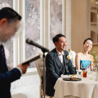 主人の先輩からあたたかいスピーチを頂戴しました