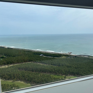 親族控室から見える海が綺麗でした。