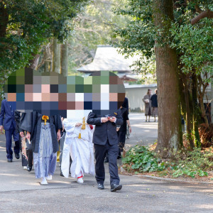 挙式会場までの道|700203さんの宮崎神宮会館の写真(2422456)