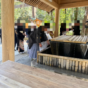 挙式前の手水|700203さんの宮崎神宮会館の写真(2422494)