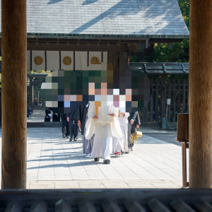 挙式会場までの道|700203さんの宮崎神宮会館の写真(2422454)