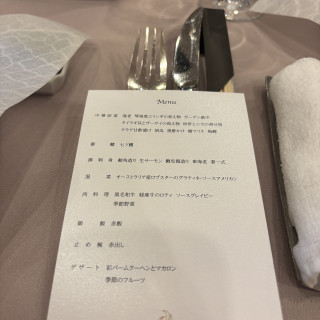 メニュー表
こちらの裏にドリンク一覧