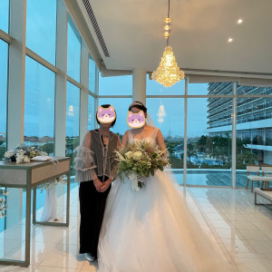 式場での写真|700456さんのシー シェル ブルー／サザンビーチホテル＆リゾート●小さな結婚式の写真(2120835)