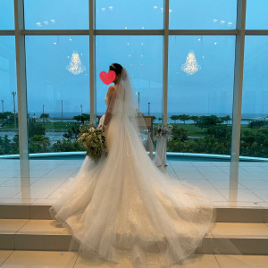 式場での写真|700456さんのシー シェル ブルー／サザンビーチホテル＆リゾート●小さな結婚式の写真(2120836)