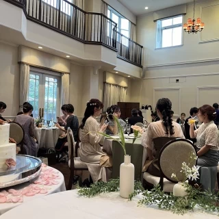 歓談中