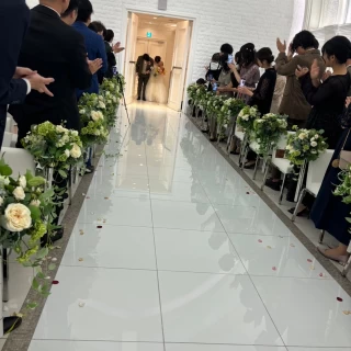 フラワーシャワー持ち込み