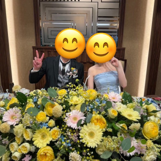 お色直し後の高砂