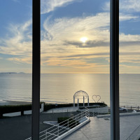 夕焼けも綺麗