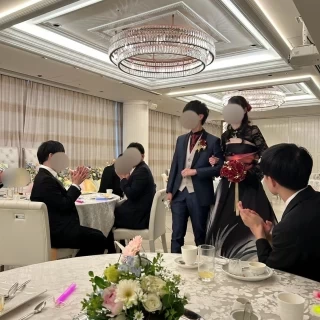 新郎新婦退場