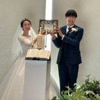 チャペルで結婚証明書作成完了した時