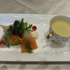 前菜の根菜スープです。|700943さんの百花籠（ひゃっかろう）- Neo Japanesque Wedding -の写真(2123763)