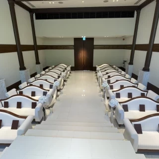 新郎新婦目線でゲストの皆さんの顔が見えます「