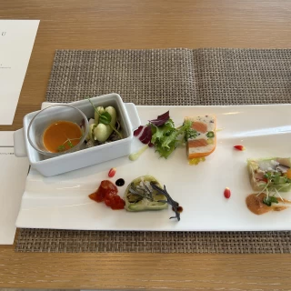 豆のマカロンが意外と合ってて美味しい