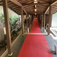 挙式会場までの道