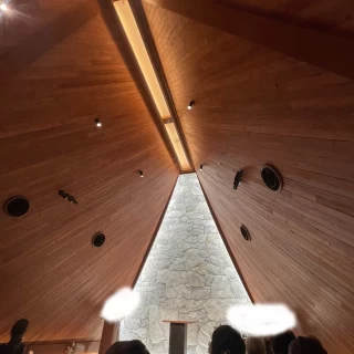 新しくなったばかりのチャペルでとても綺麗です