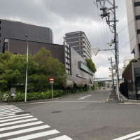 外観は緑があり、花が咲いており花の匂いが良い