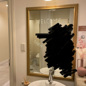 トイレのかがみにもメッセージを書くことができる|701236さんのアーカンジェル迎賓館(宇都宮)の写真(2126117)