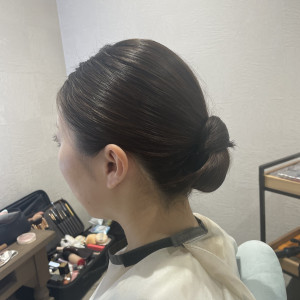 ウェディングドレス時のヘア|701246さんのオリエンタルホテル福岡博多ステーションの写真(2306618)