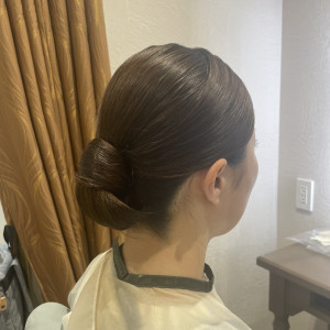 ウェディングドレス時のヘア|701246さんのオリエンタルホテル福岡博多ステーションの写真(2306623)