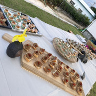 シェフ渾身のビュッフェ。どれも美味しいです。