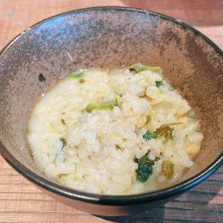 釜飯に美味しすぎるスープをかけて！