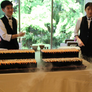 サプライズでお寿司ビュッフェ|701750さんの辻家庭園 ～前田家家老旧横山家迎賓館～（金沢市指定文化財）の写真(2129066)