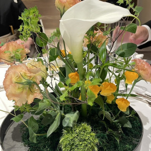 オーダーメイドでお願いしたテーブル装花です|701804さんの東郷神社／原宿 東郷記念館の写真(2422557)