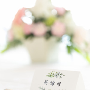 装花とペーパーアイテム(会場発注)|702123さんのホテルニューオータニ大阪の写真(2132276)